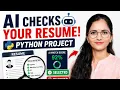 AI Checks Your Resume Python Resume Analyzer with GUI Full Project