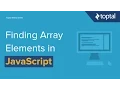 JavaScript Tutorial - Finding Items in an Array