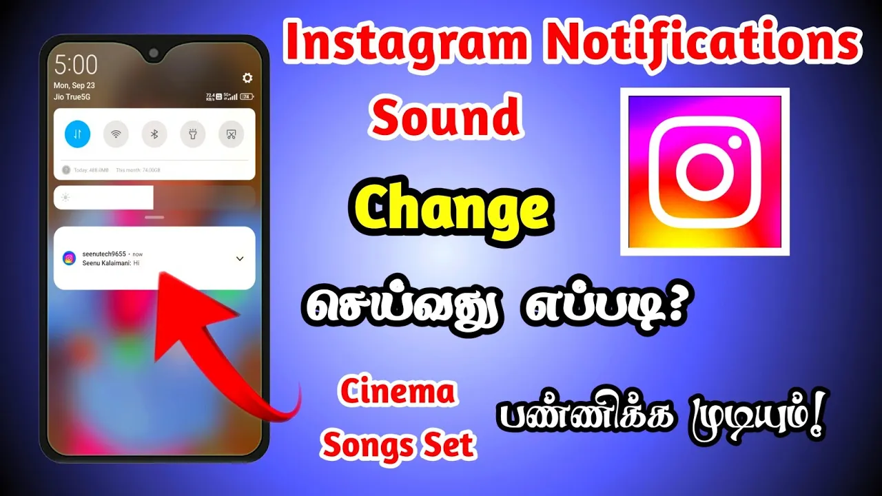 How to Change Instagram Notification Sound | Instagram Notification Custom Sound | Seenu Tech Tamil