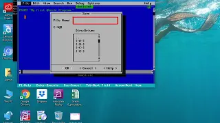Saving a Program in QBasic Computer Training Periwinkle