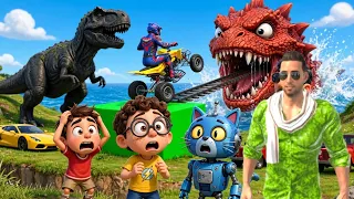 Jack Nobita Doraemon Goku Shinchan Godzilla Indian theft auto simulator game Gta 5