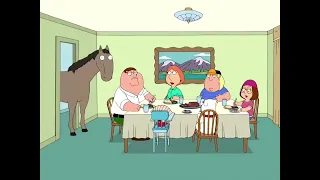 peter the horse is here but the pause is uncomfortably long