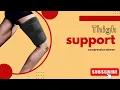Thigh Compression Sleeve for Men Women Adjustable Thigh Support Brace Wrap Thigh Pain Relief