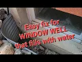 How to Fix a WINDOW WELL that fills with water