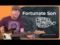 How to play Fortunate Son Guitar Lesson