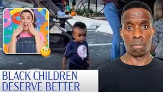 Black Child Ignored by Entertainer