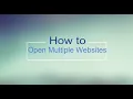 How to Open Multiple URL s at a time Open Multiple URLs in browser