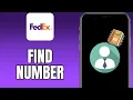 How To Find FedEx Number