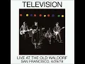 Television- Marquee Moon (Live at the Old Waldorf, 1978)