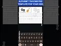 ALPHABET TRACING PAD TEMPLATE