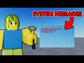 How to make SYSTEM MESSAGES in ROBLOX STUDIO