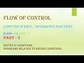 Flow Of Control Part 3 Class 11 Unit 1 Informatic Practices Computer Science 2025-26