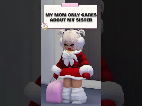 MY MOM ONLY CARES ABOUT MY SISTER 😔🥺 #roblox #shorts #robloxedit