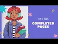 July 2023 Completed Adult Colouring Pages - Adult Coloring