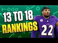 2026 Fantasy Rankings Players 13-18 in PPR Leagues 2026 Fantasy Football Advice