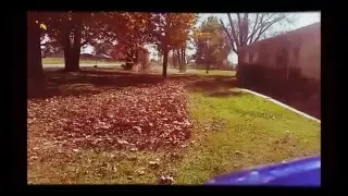 Leaf bagging experience John Deere 737 Z-Trac and GT275