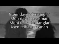 Lagu G'aybulla Tursunov - DAYDI (Lyrics video) #tekst #karaoke 