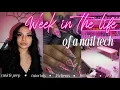 REALISTIC week in the life of a nail tech 15 clients unboxing work with me more
