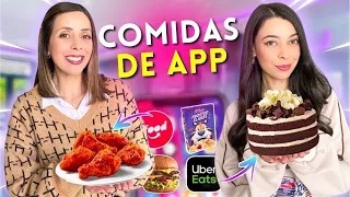 UM DIA INTEIRO COMENDO COMIDAS DE APP 🔥