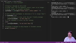 Simple If Else Statement Python