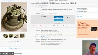 Parting out a Dyson Vacuum motor to sell on ebay Think outside the Vacuum