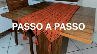 Caminho de mesa crochê fácil
