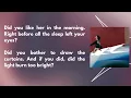 NIKI - Did You Like Her In The Morning? (Lyrics)