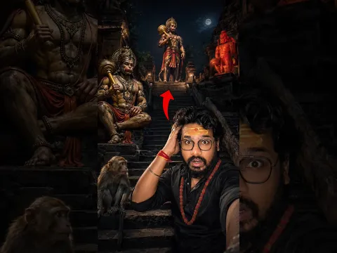 भयंकर बाढ़ में हनुमान जी ने दिखाया अपना चमत्कार 😱 #shorts #hanuman