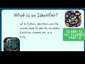 Python Identifiers part 5 Class 11 IP CBSE Ch 3 Rules to write identifier easy Explaination