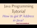 How to get IP Address in Java