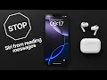 Stop Siri From Reading Messages on AirPods Apple CarPlay