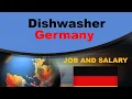 Dishwasher Salary in Germany - Jobs and Wages in Germany