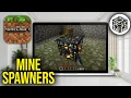 How To Mine MOB Spawners Move Them - Minecraft
