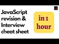 Javascript revision interview cheat sheet Watch this before your interview