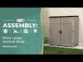 Suncast Extra Large Vertical Shed Assembly