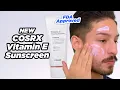 NEW COSRX Vitamin E Vitalizing Sunscreen SPF 50 Review Wear Test