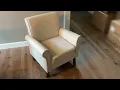 PrimeZone Comfy Accent Chair Set of 2 Mid Century Modern Fabric Living Room Chair Reading Chair