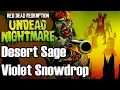 Desert Sage and Violet Snowdrop Location - Red Dead Redemption Undead Nightmare