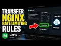 How to transfer rate limiting rules from Nginx to a new VPS - Step By Step