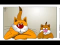 Two bored cats - Happy Birt ay greeting