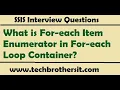 For-each Item Enumerator in For-each Loop Container - SQL Server Integration Services Tutorial