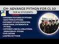 Advance Python Unit 3 for Students of AI Class 10