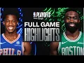 76ERS at CELTICS FULL GAME 2 HIGHLIGHTS April 21 2026