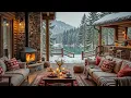 Lagu Winter Jazz with Fireplace | Cozy Cabin Background Music