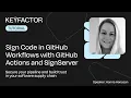 Sign Code in GitHub Workflows with GitHub Actions and SignServer