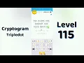 Cryptogram Tripledo Level 115 Solutions Logic Puzzle Game Mini Boss