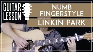 Download Numb Fingerstyle Guitar Tutorial - Linkin Park Picking Lesson 🎸|Easy Fingerstyle Arrangement| MP3