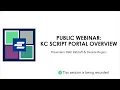 KC Script Portal Overview