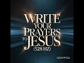 Write Your Prayers to Jesus