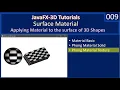 Material Texture Material and DiffuseMap JavaFx 3D Tutorial